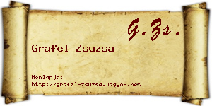 Grafel Zsuzsa névjegykártya
